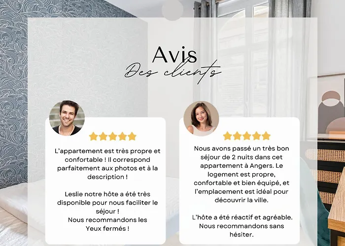 Apartament L'onyx - Un Premium En Centre-ville, Gare Sncf A 5 Min, Wifi & Calme Angers