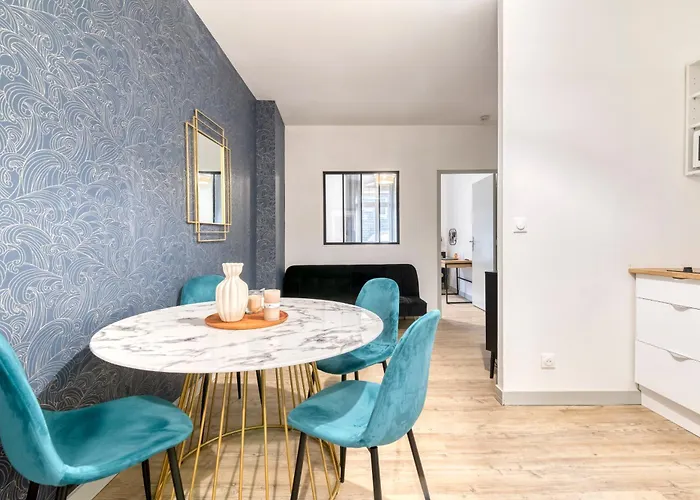 L'onyx - Un Premium En Centre-ville, Gare Sncf A 5 Min, Wifi & Calme Lejlighed *